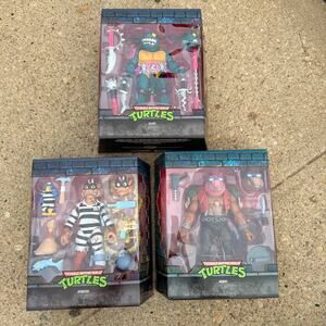 Super7 TMNT Ultimates Figure Lot Slash Bebop Scratch New Sealed with Shippers